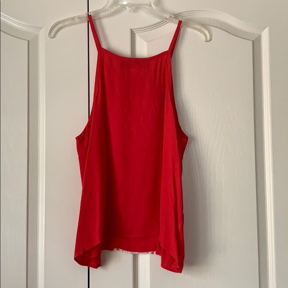 Red lace tank - Picture 3 of 4